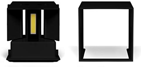 Applique LED cubo nera da parete 12W IP65 – Luce calda, naturale o fredda – Up & down per esterno (Copia)