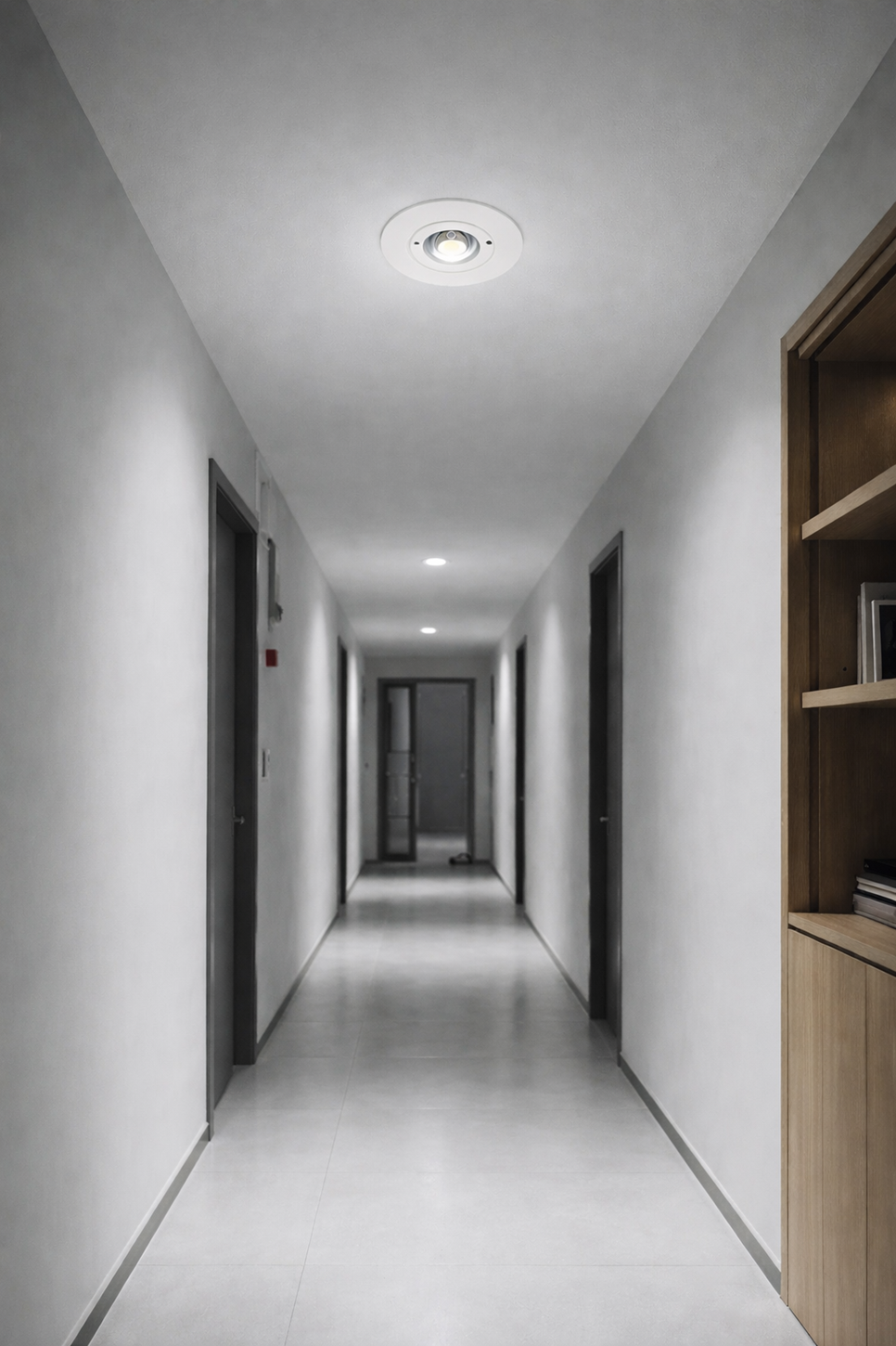 Faretto LED Emergenza da Incasso 3W 400LM COB 6500K Luce Fredda, Batteria 1800mAh, Autonomia 3 Ore, Driver Emergenza Integrato, Lampada Soffitto per Corridoi Scale Uffici