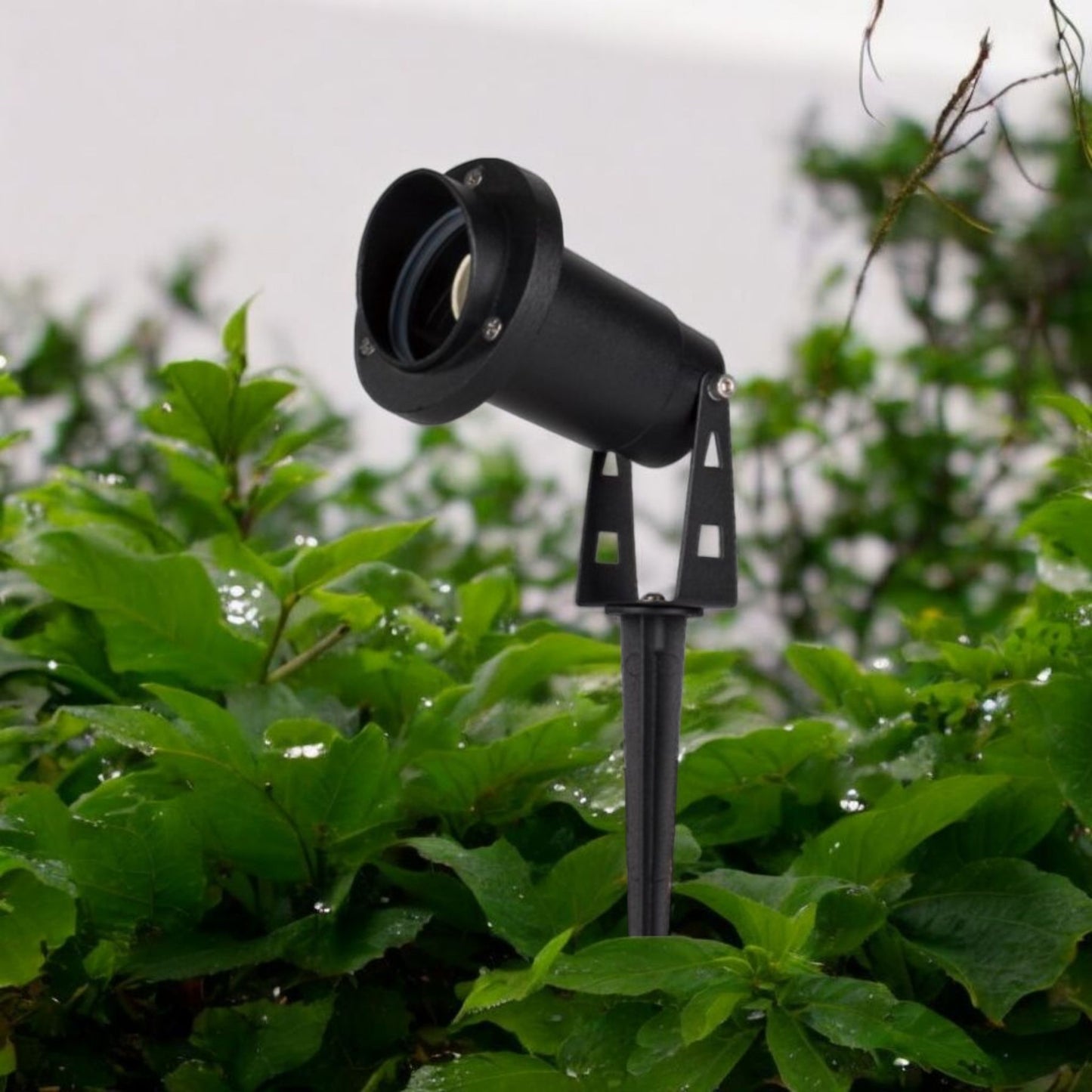 Faretto da Giardino con Picchetto, IP65, Attacco GU10, Alluminio Resistente, Max 35W, Installazione Esterna, Impermeabile Senza Lampadina