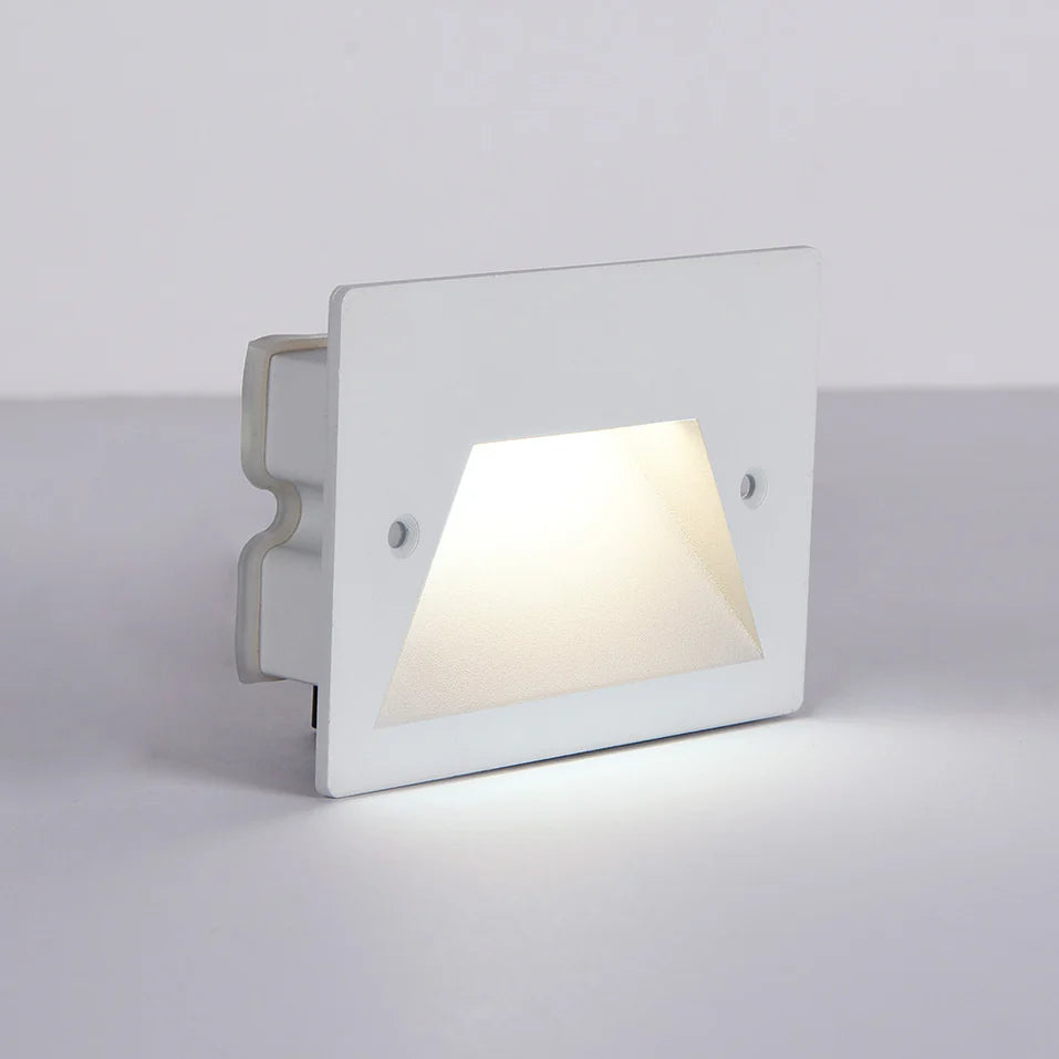 Faretto segnapassi da incasso bianco per esterno IP65 3W LED integrato luce calda, naturale o fredda