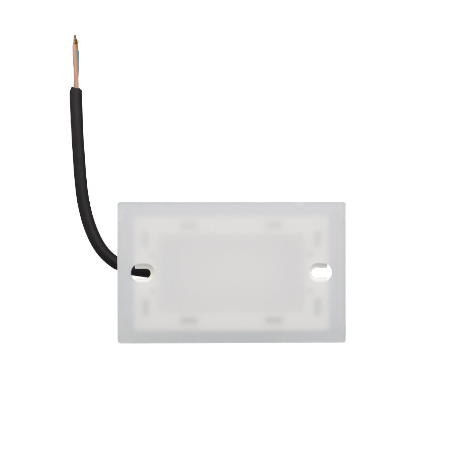 Faretto segnapassi da esterno Con Placchette intercambiabili lampada da muro IP65 LED 3W ad incasso per scatola 503, CCT 3 Tonalità selezionabile luce fredda Luce calda Luce Naturale