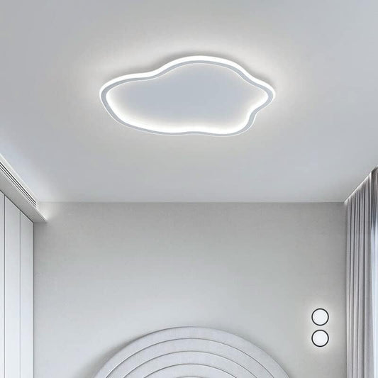 Plafoniera LED Moderna da Soffitto Bianco Opaco 43W, Luce Fredda, calda o naturale, a Forma di Nuvola per Soggiorno Cucina Camera Corridoio Design Elegante Interno