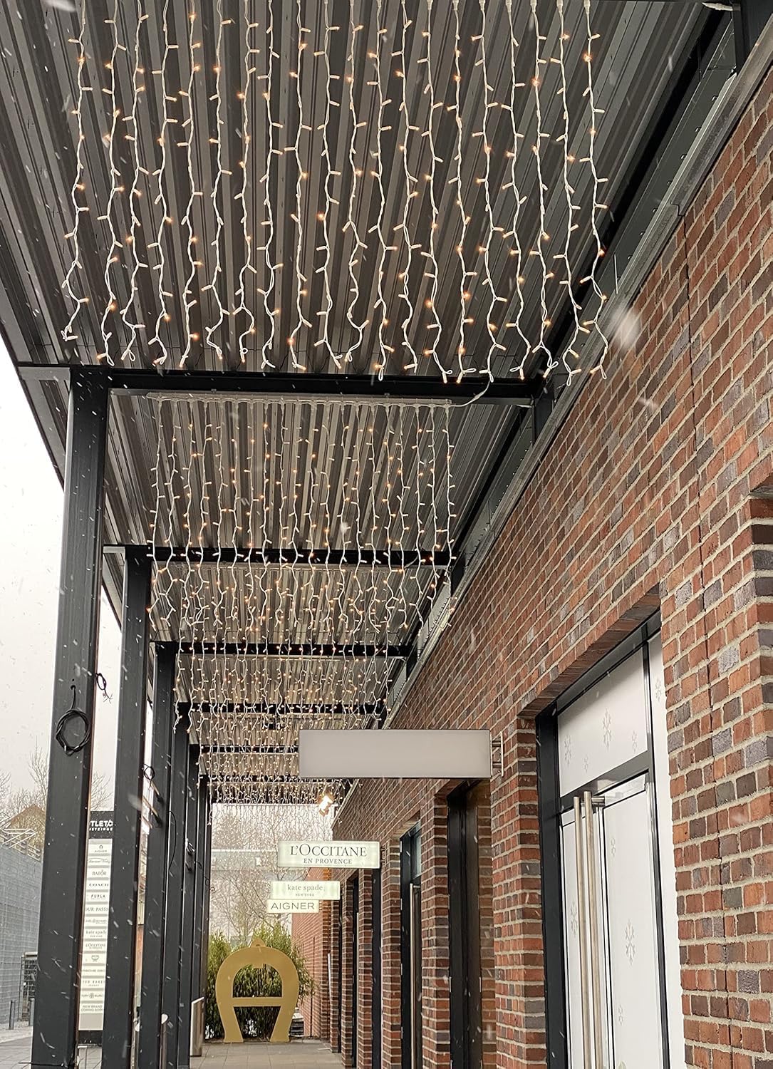 Tenda Luminosa Natalizia 3 x 1 metri Stalattiti a 200 LED Luci calde, blu o fredde + led intermittenti Bianco Freddo per Interno ed Esterno IP44