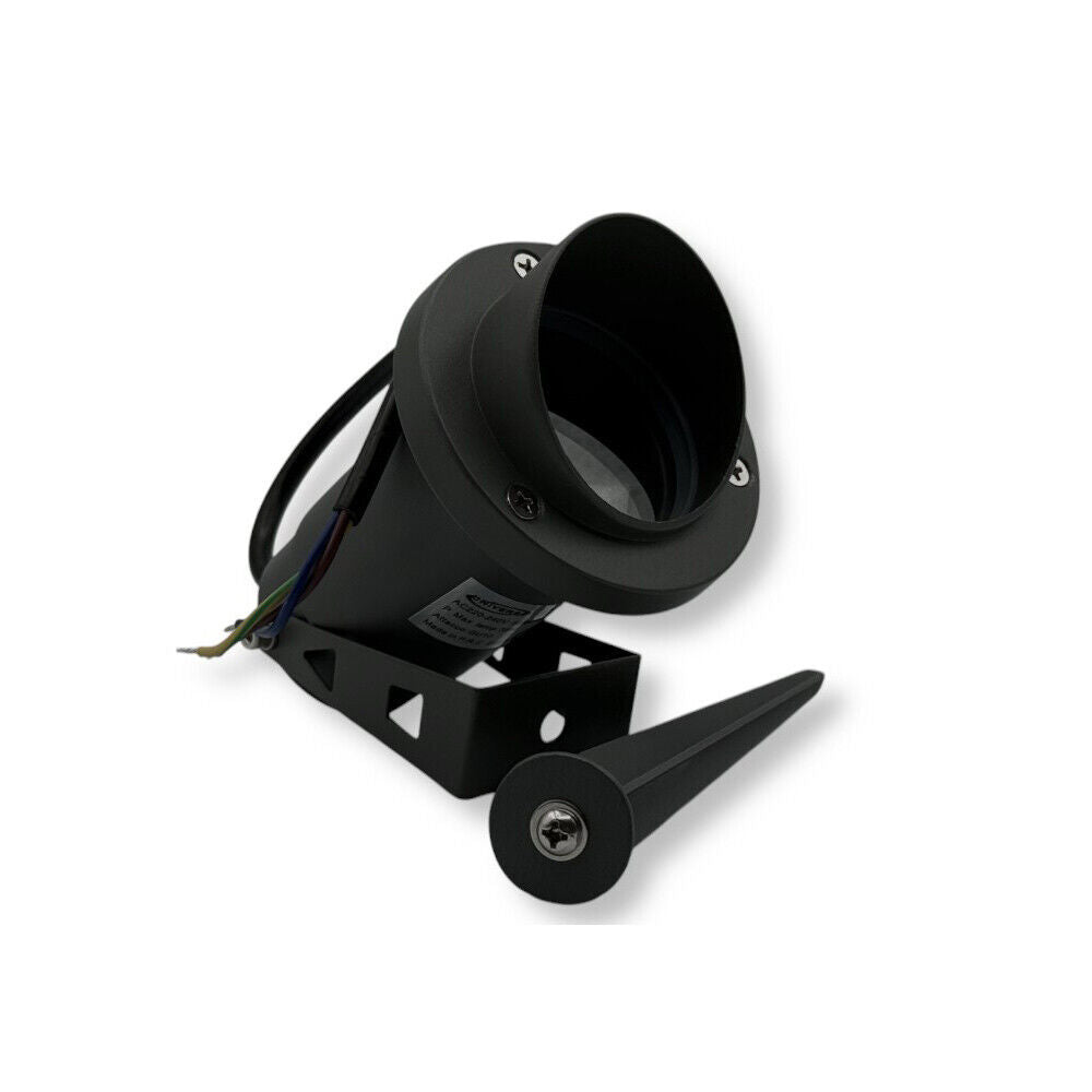 Faretto da Giardino con Picchetto, IP65, Attacco GU10, Alluminio Resistente, Max 35W, Installazione Esterna, Impermeabile Senza Lampadina