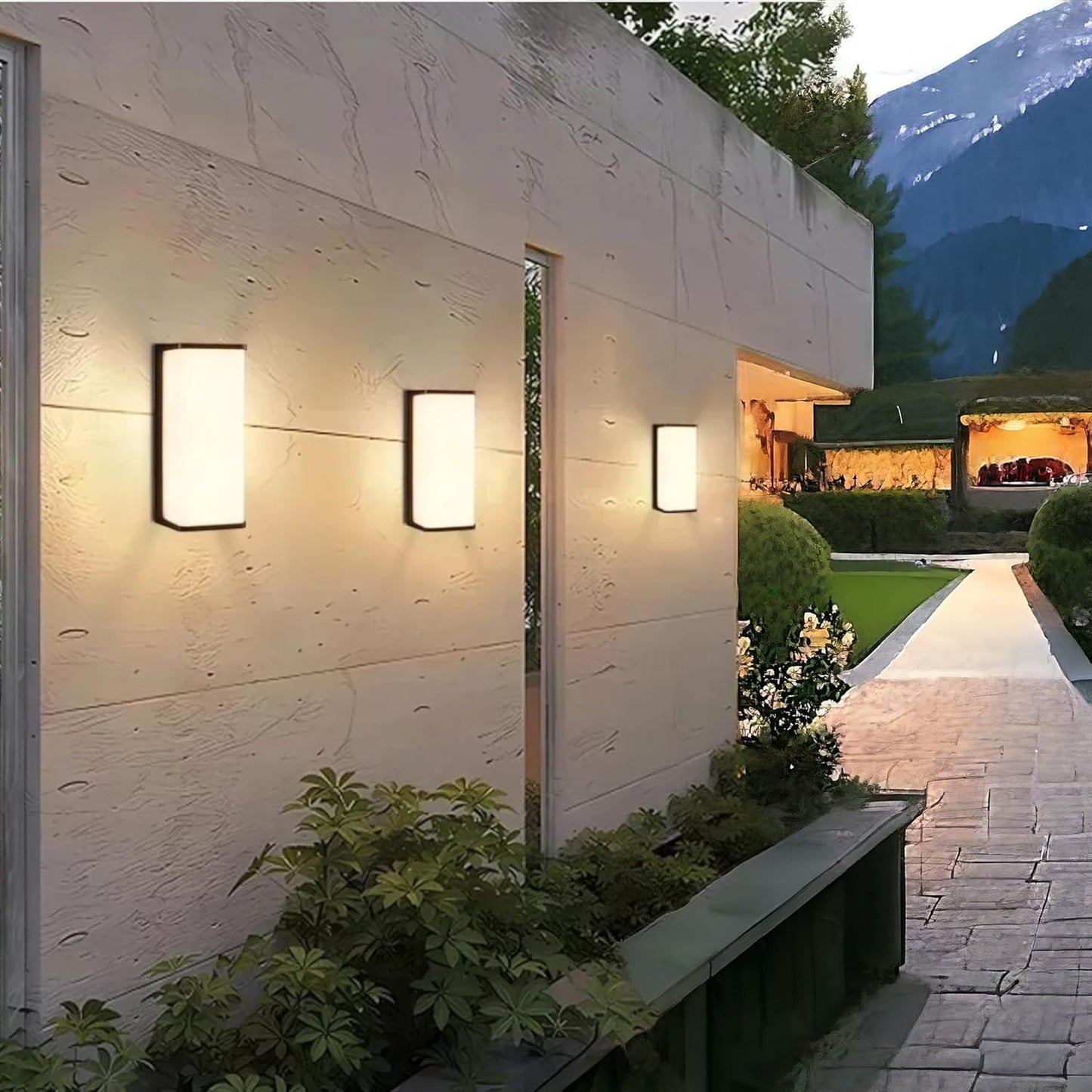 Applique LED da Esterno IP65 10W, 950 Lumen, Luce Fredda 6500K o Naturale 4000K, per Giardino, Facciata, Terrazza