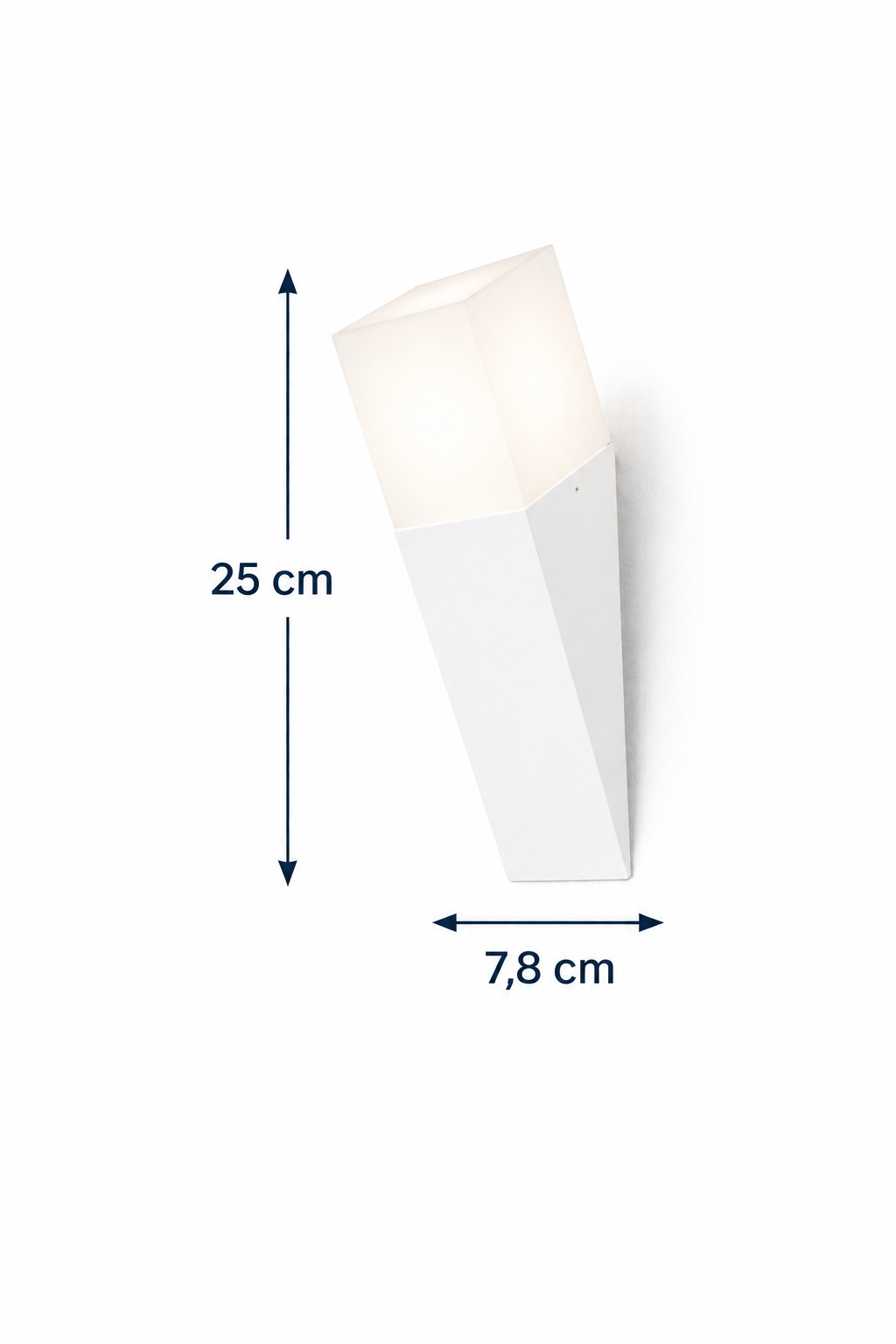 Applique da Esterno E27 Bianco IP44 Lampada Parete Moderna Diffusore Opaco 12W Max Illuminazione Giardino Ingresso Facciata