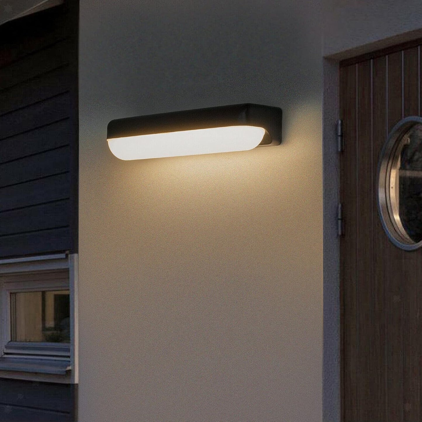 Applique LED da Esterno 12W Nera – IP65 per Parete – Luce Calda, Naturale o Fredda – 1200 Lumen