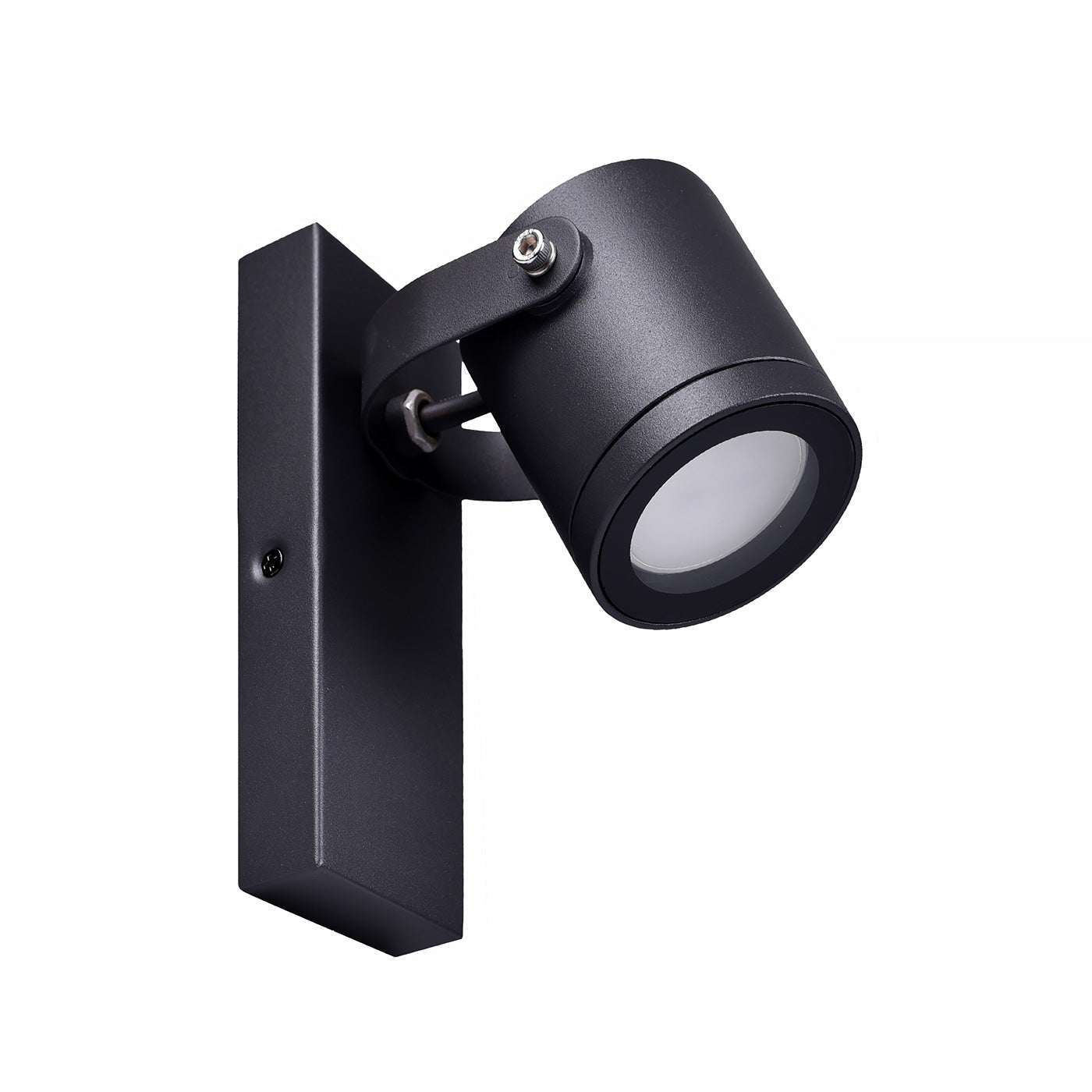Applique da Esterno GU10 IP44, Lampada da Parete in Alluminio, Design Moderno, Orientabile, Ideale per Giardino, Terrazza e Ingressi Grigio