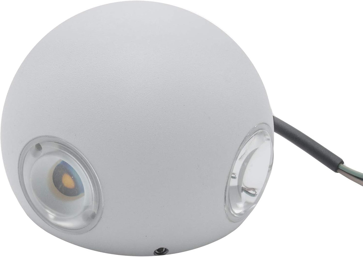 Applique LED da Parete 12W IP54, Design Moderno Rotondo, 4 Emissioni di Luce, 1200 lm, Bianco, Effetto Croce, Interni ed Esterni