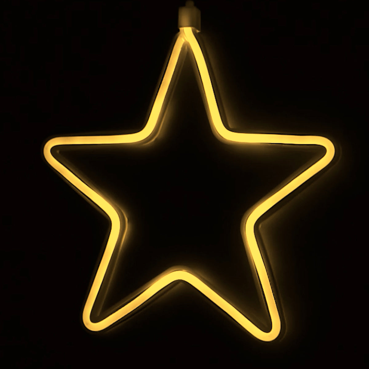 Tenda Luminosa a Stelle LED Luce calda fredda o multicolor 2,4 Metri – 8 Giochi di Luce – Flex Neon Decorativo Natalizio IP44 per Interno ed Esterno – Stelle 10/20 cm