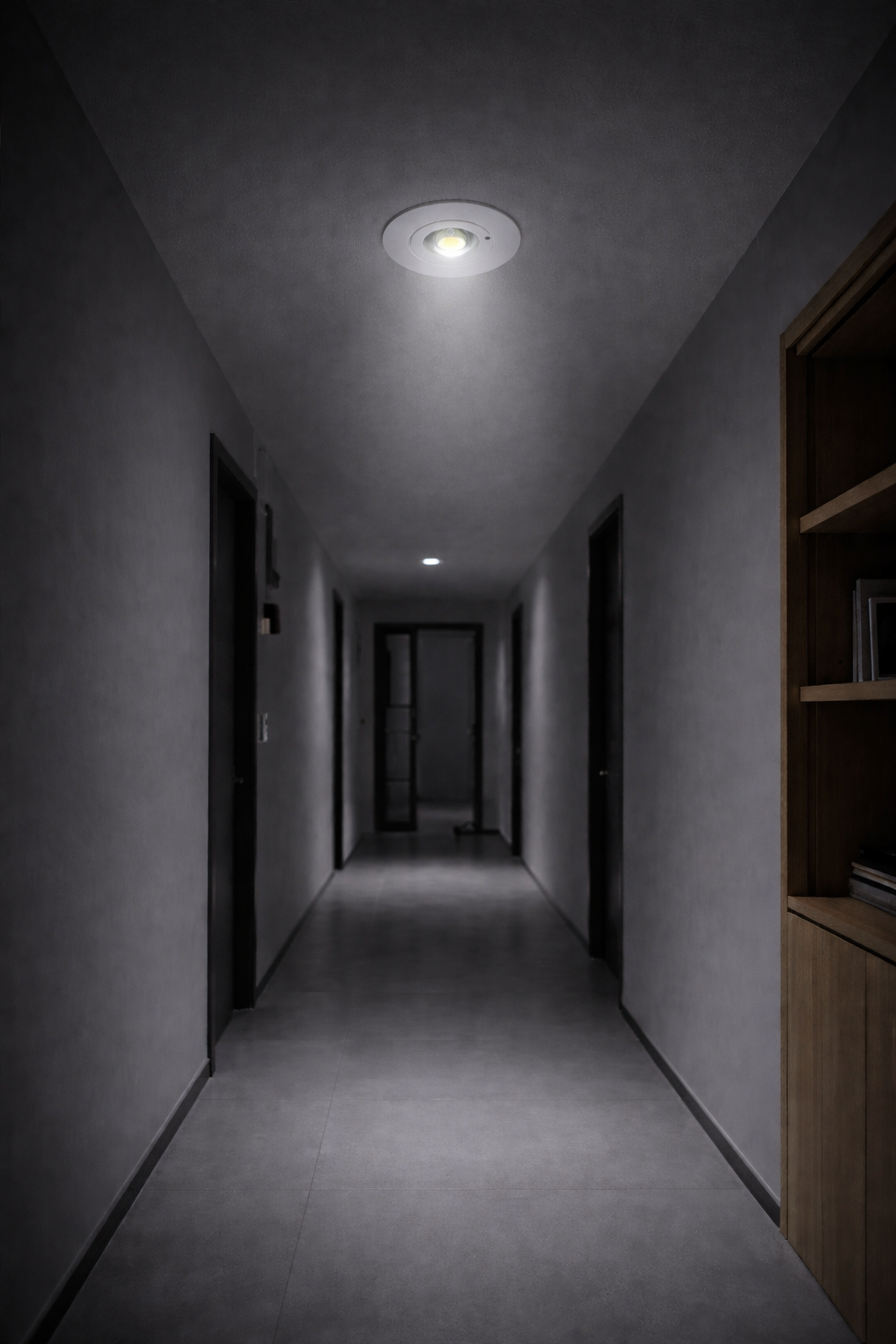Faretto LED Emergenza da Incasso 3W 400LM COB 6500K Luce Fredda, Batteria 1800mAh, Autonomia 3 Ore, Driver Emergenza Integrato, Lampada Soffitto per Corridoi Scale Uffici