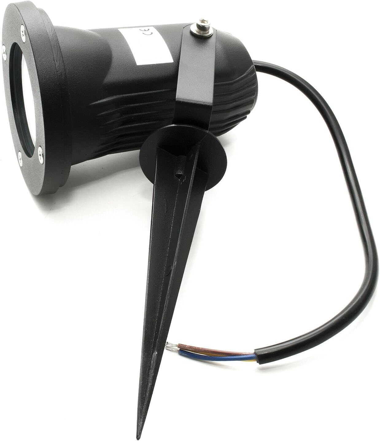 Faretto da Esterno con Picchetto Orientabile GU10 – Spot LED da Giardino IP65 in Alluminio – Proiettore per Piante, Alberi, Aiuole – 220V - Grigio, Nero, Bianco