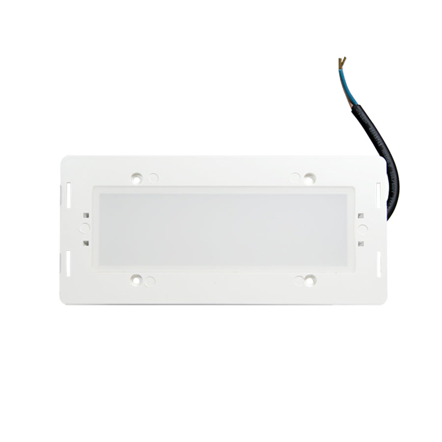 Faretto segnapassi da esterno Con Placchette intercambiabili lampada da muro IP65 LED 5W ad incasso per scatola 506, CCT 3 Tonalità selezionabile luce fredda Luce calda Luce Naturale