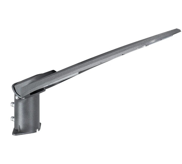 Lampione Stradale LED 100w, 220V, 9000 Lumen, Luce fredda 6500K, Impermeabile IP65, Alluminio grigio, Inclinazione Regolabile