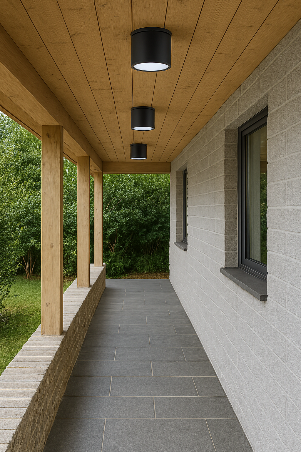 Faretto da Soffitto da Esterno IP54 in Alluminio, Attacco GU10, per Lampadina LED 10W Max, Design Moderno, Impermeabile