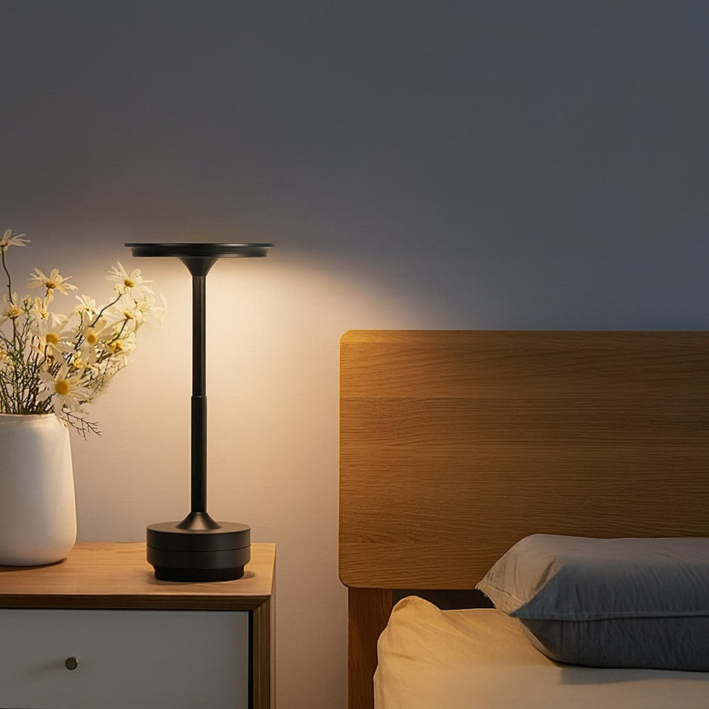 Lampada da Tavolo LED Ricaricabile Touch Dimmerabile – Nero o Dorato
