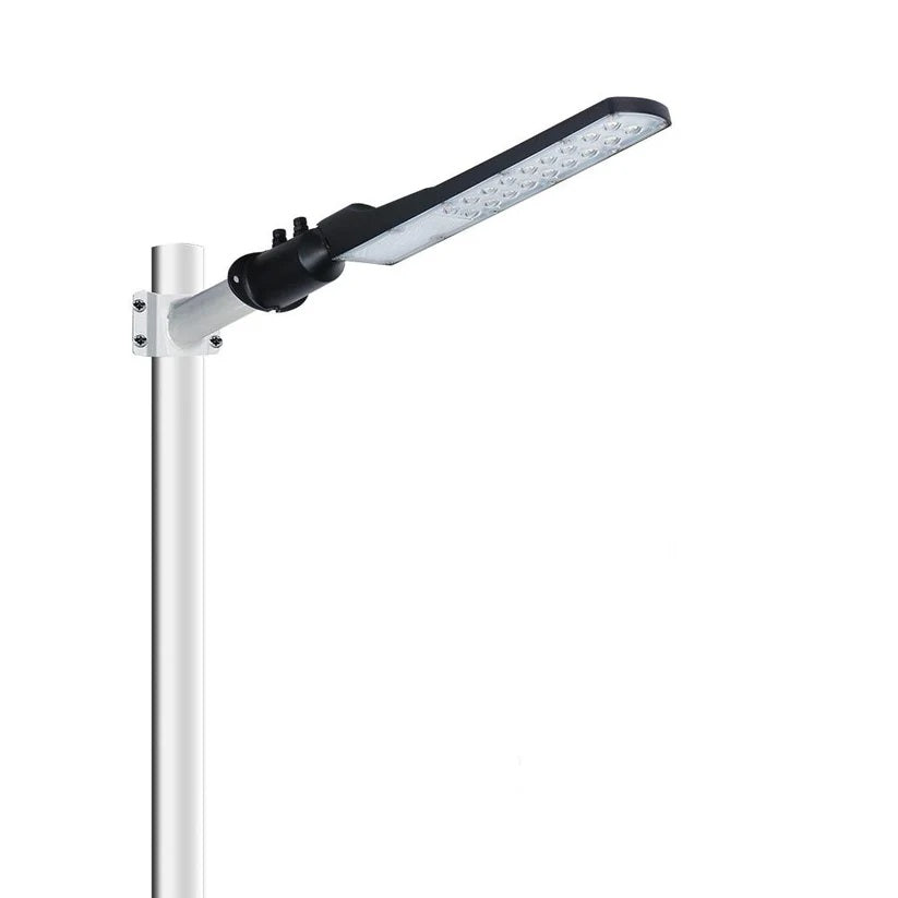 Lampione Stradale LED 100W Ultra Slim, 8400 Lumen, Luce fredda 6500K, Impermeabile IP65, Alluminio, Inclinazione Regolabile