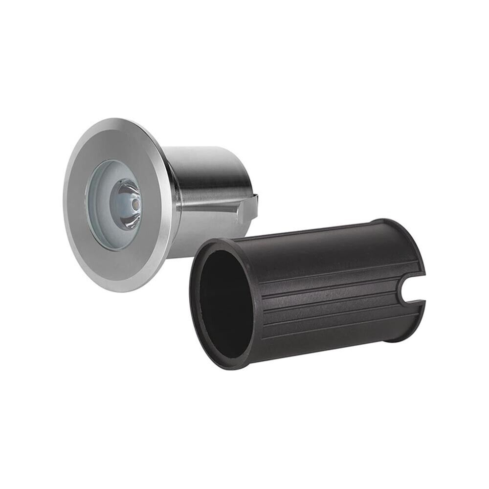 Faretto LED luce blu segnapasso calpestabile Interrato IP68 1W 12V 90lm per esterni bordo piscina giardino vialetti