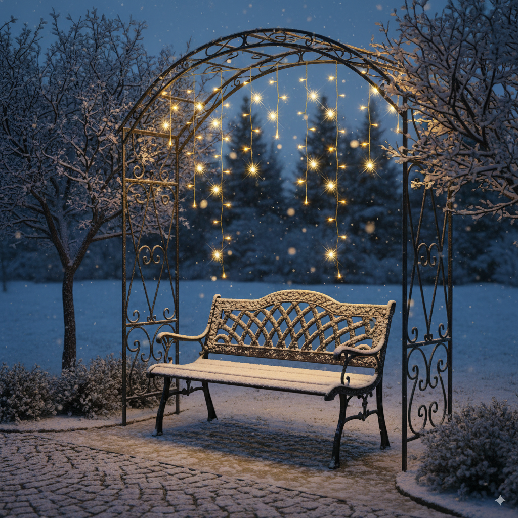 Tenda Luminosa Natalizia professionale 3 metri Stalattiti con 92 LED con Flash per Interno ed Esterno IP67 prolungabile Luce calda  - Luce fredda