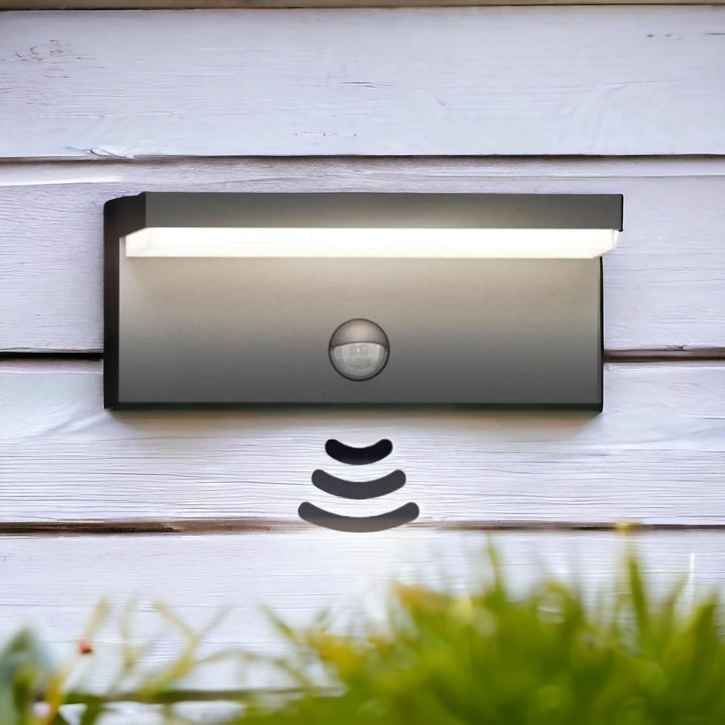 Applique LED da Esterno con Sensore PIR – 10W IP54 – Luce Fredda, Naturale o Calda – Design Moderno da Parete