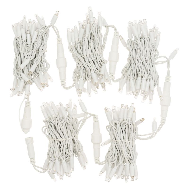 Tenda Luminosa Natalizia 2x1,6m 160 LED Maxiled – 130 Luce Calda + 30 Flash Fredda, Prolungabile, 220V IP44 con Spina Schuko per Esterno