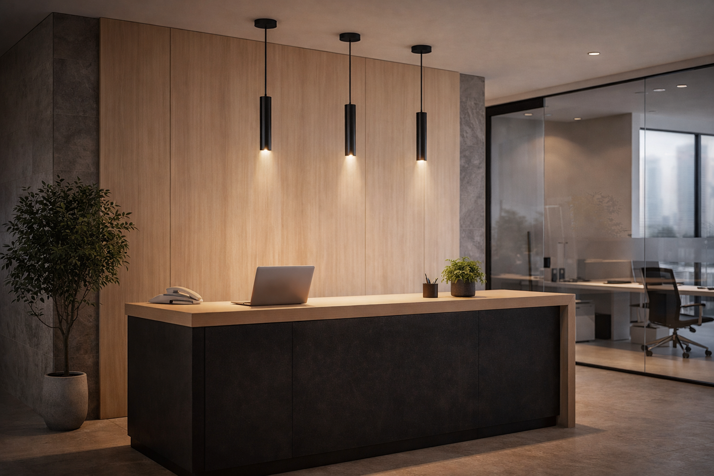 Lampada a Sospensione LED Cilindrica 3W 300lm CCT Switch Luce calda, fredda, naturale, Lampadario Tubo Nero in Alluminio con Fascio 30°, Lampada Spot per Isola Cucina Tavolo Bancone