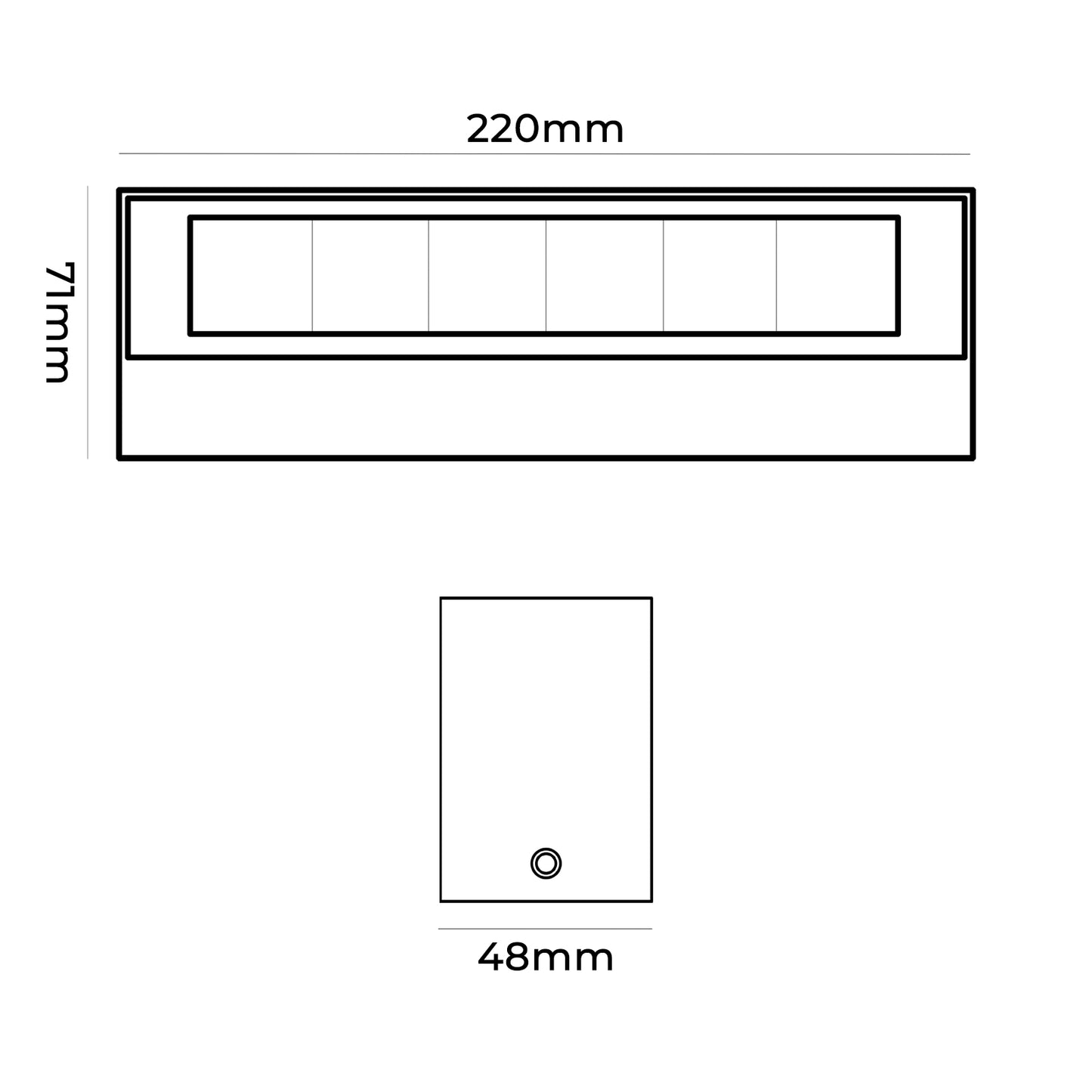Applique grigio antracite a LED da Esterno IP65 Biemissione 14W con Selettore Colore, 1100 Lumen, Luce Calda Naturale Fredda, Alluminio, per Facciata