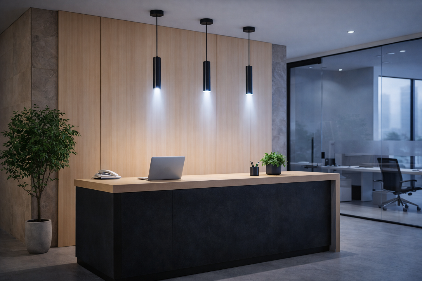 Lampada a Sospensione LED Cilindrica 3W 300lm CCT Switch Luce calda, fredda, naturale, Lampadario Tubo Nero in Alluminio con Fascio 30°, Lampada Spot per Isola Cucina Tavolo Bancone
