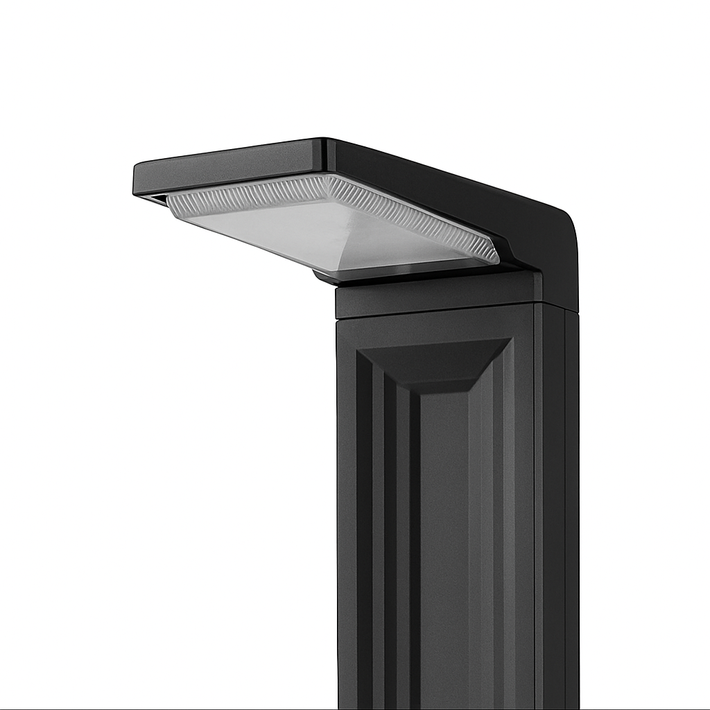 Lampioncino Lampione Paletto LED con Pannello Solare e picchetto da Giardino 6W CCT Luce calda, Luce fredda, Luce Naturale, IP65, 200 lumen