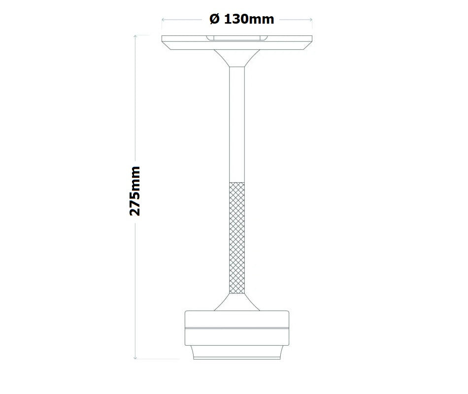 Lampada da Tavolo LED Ricaricabile Touch Dimmerabile – Nero o Dorato