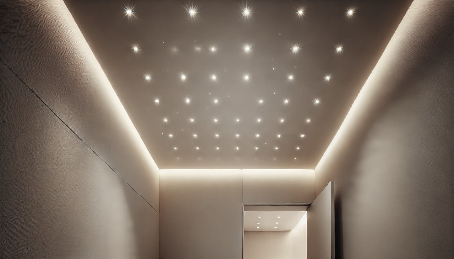 Set 10 Faretto a led cob da incasso in alluminio grigio satinato punto luce 1w 220v per controsoffittature scale cielo stellato - Luce Naturale, Fredda, Calda