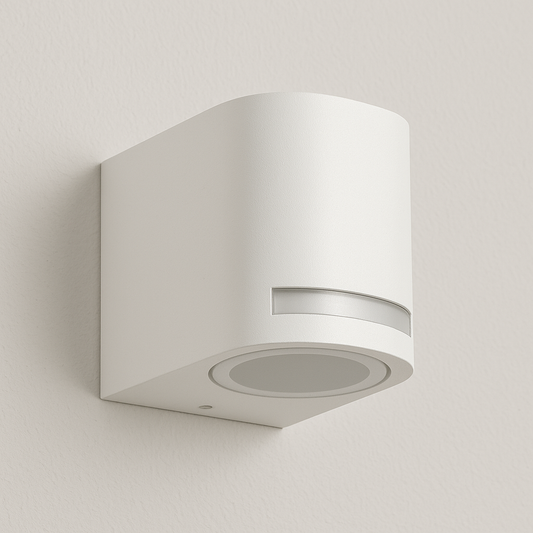 Applique nero da esterno a muro ip54 lampada a parete moderno gu10 monoemissione